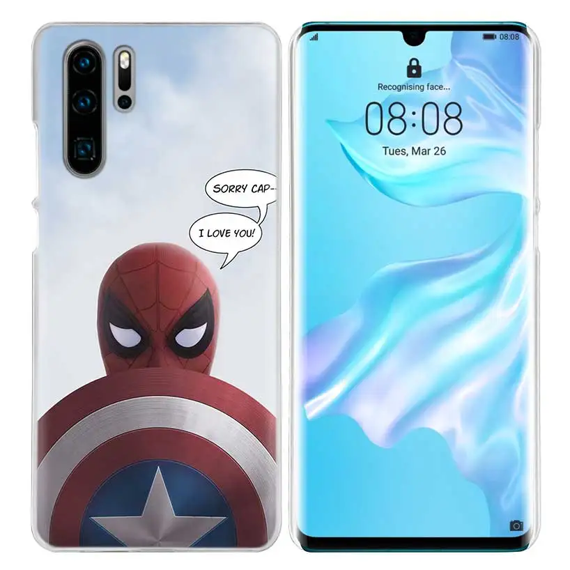 Чехол Дэдпул паук-человек для huawei P20 P Smart Z Plus P30 P10 P9 P8 mate 10 20 lite Pro жесткий чехол для телефона pc Coque