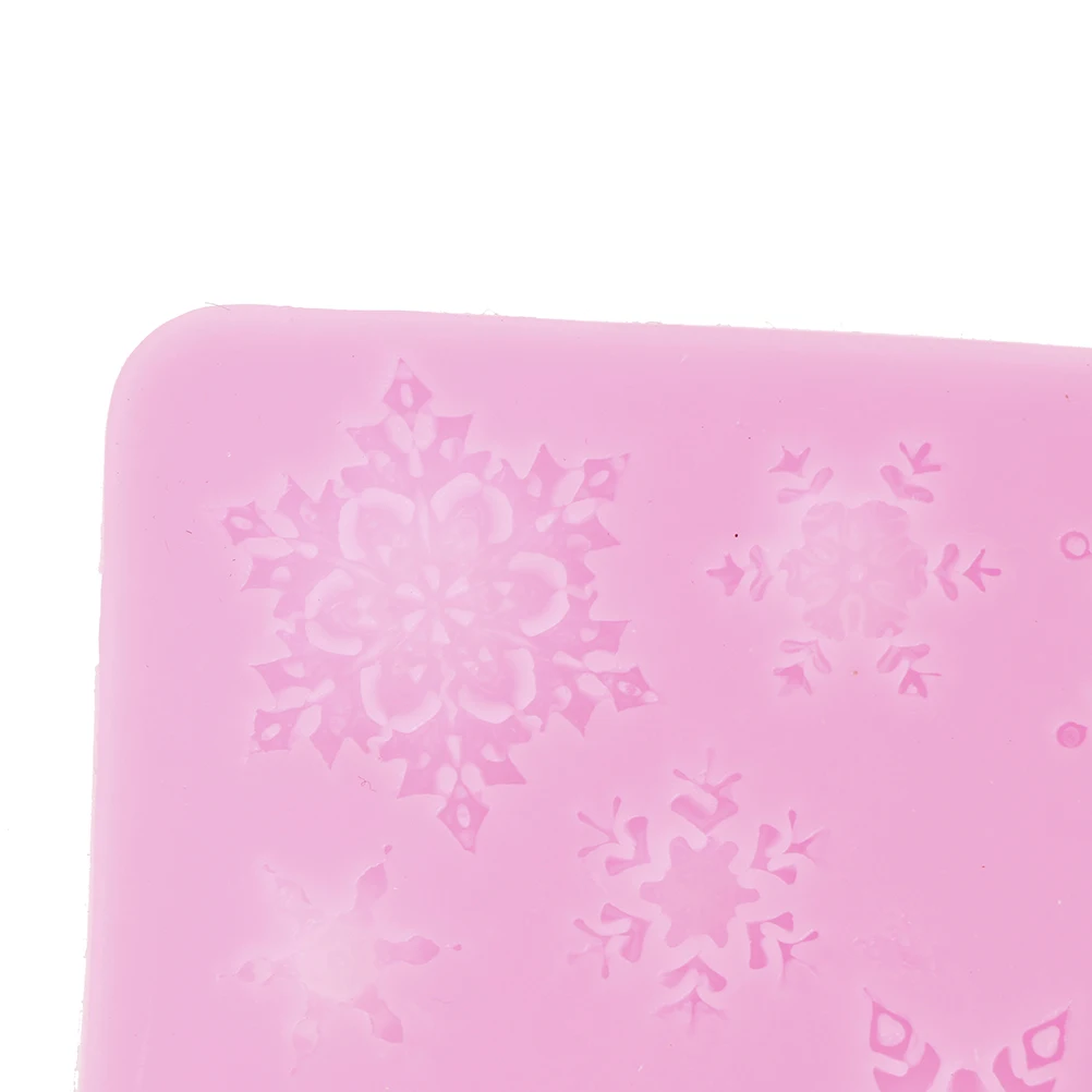 1 шт. украшения для торта с сахаром форма снежной помады Рождественский зимний