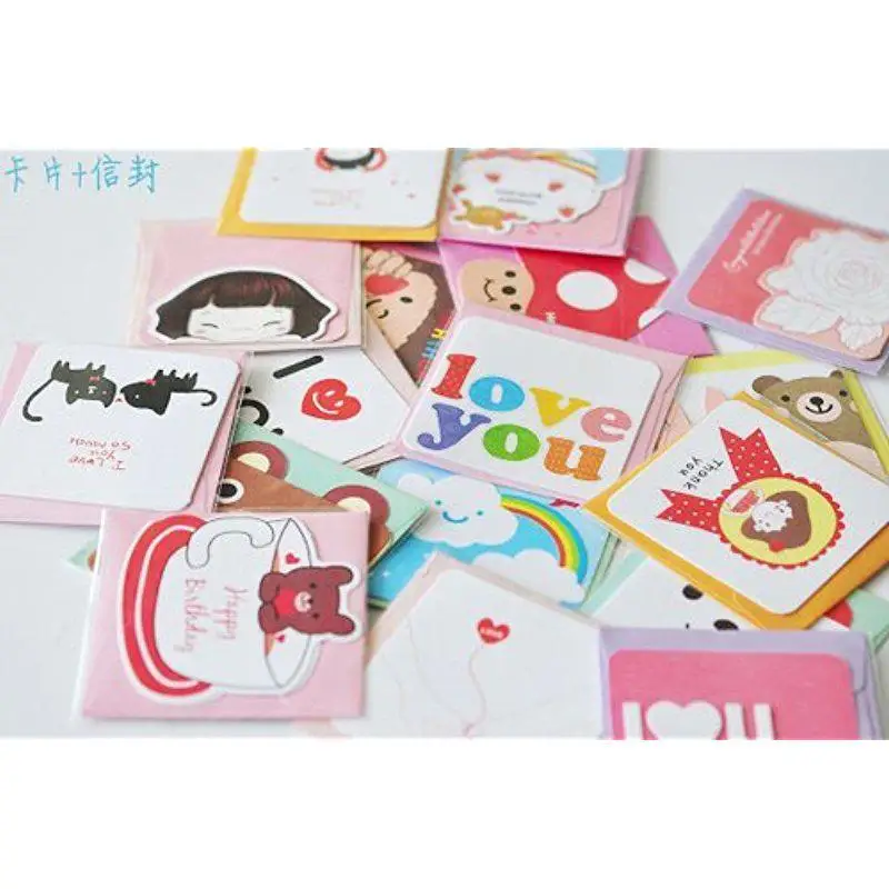 Стикер для канцелярских товаров ONOR Tech пакет из 18 милых поздравительных мини