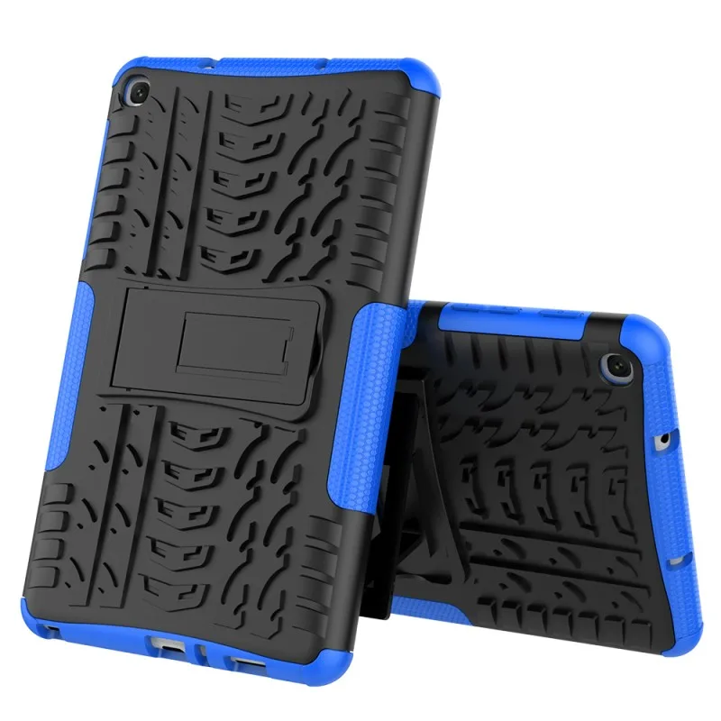 Чехол для samsung Galaxy Tab A 10,1 T510 T515 армированный сверхпрочный противоударный чехол-подставка для samsung Tab A SM-T510 T515 чехол - Цвет: Синий