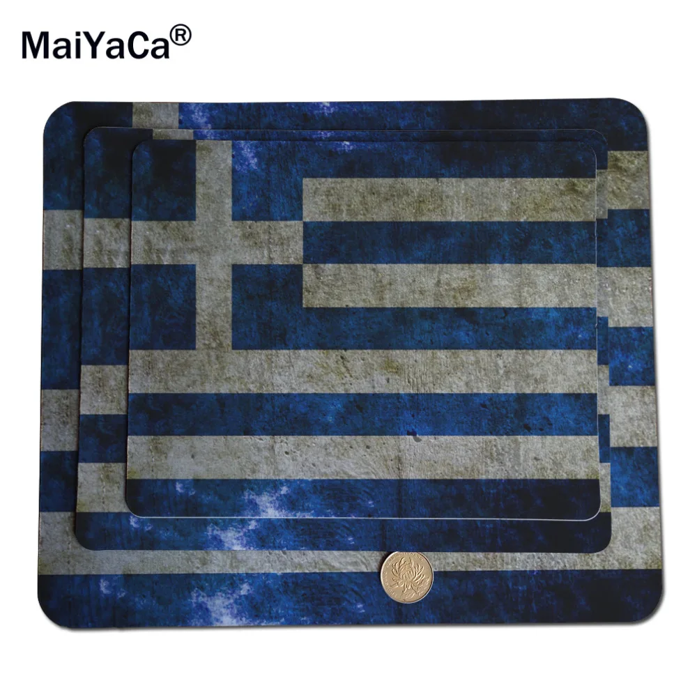 

MaiYaCa греческий флаг, резиновый игровой коврик для мыши 18*22 см и 25*29 см