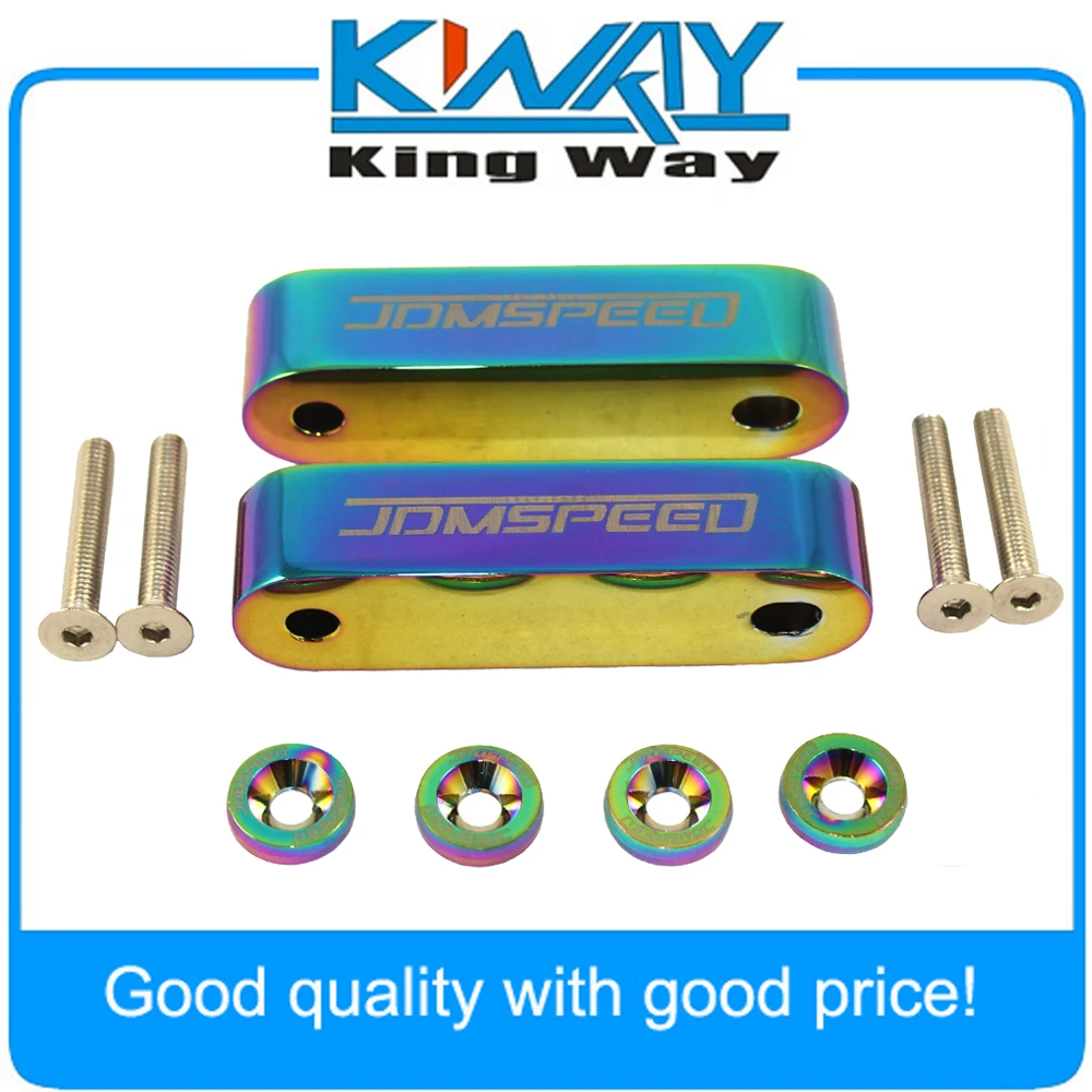 Все Бесплатная доставка-набор прокладок Neo Chrome Hood с логотипом JDMSPEED для Honda Civic CRX
