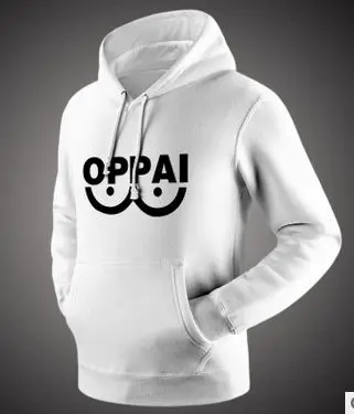 Толстовка с принтом Аниме One Punch Man толстовки Oppai стильная брендовая для