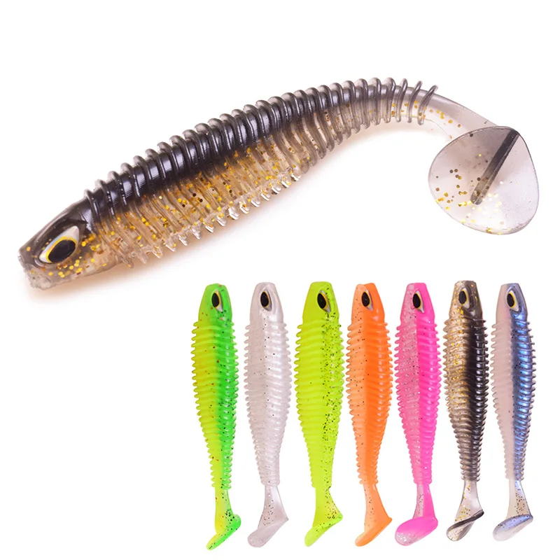 Proleurre shad Fishing Lure 8cm 11cm T-tail soft bait Jigging Wobbler Aritificial Silicone Lures Bass Pike Fishing Tackle PR-599