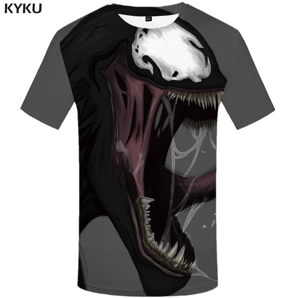 3d T-shirt 01 Забавные футболки Venom Футболка "Марвел" Для мужчин в стиле Мстителей футболки Повседневное в готическом стиле, футболка для ребенка с бойню футболки 3d короткий рукав в стиле «панк-рок» - Цвет: 3d T-shirt 01
