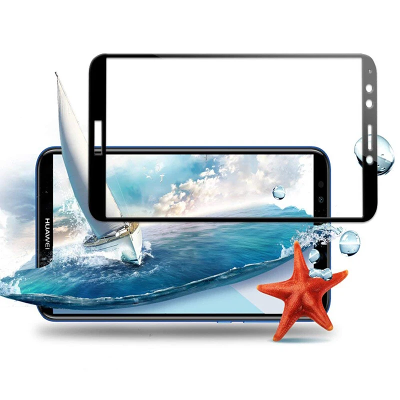 Защитное стекло закаленное для Huawei Honor 7C Pro 7CPro C7 7 защитная пленка|Защитные стёкла
