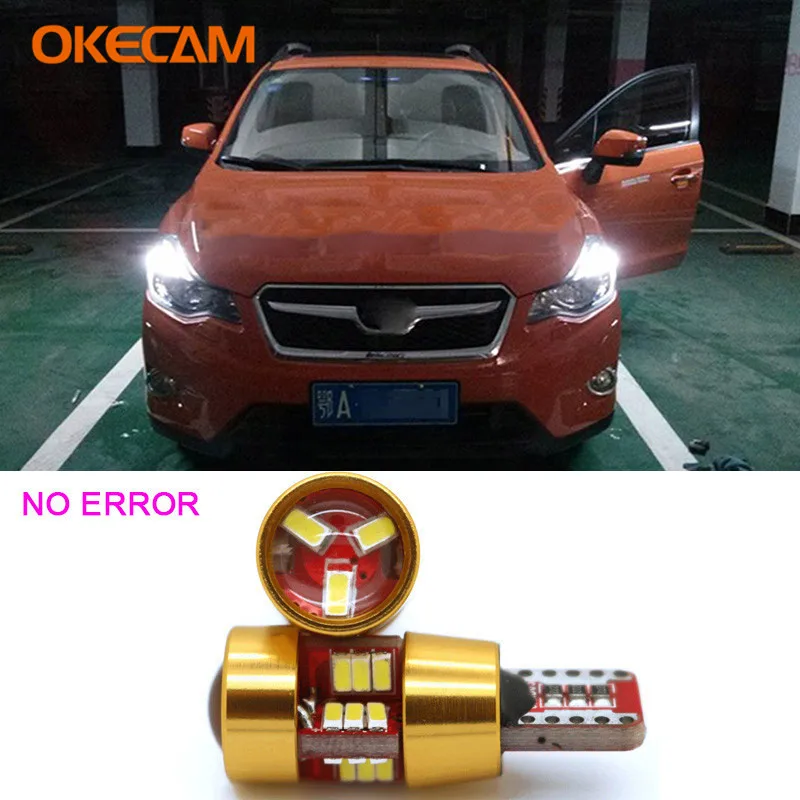 Автомобильные светодиодсветодиодный габаритные огни T10 W5W Canbus для Subaru Forester Impreza