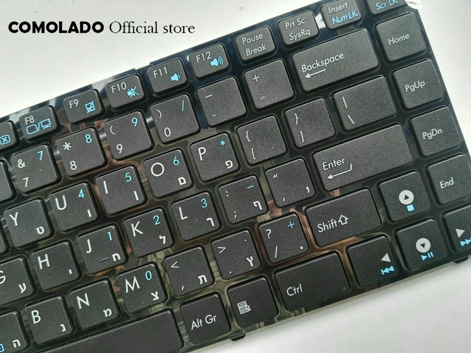 HB Иврит клавиатура для ASUS A43S K43S K43SA A43SA K43SJ черная Раскладка | Компьютеры и офис