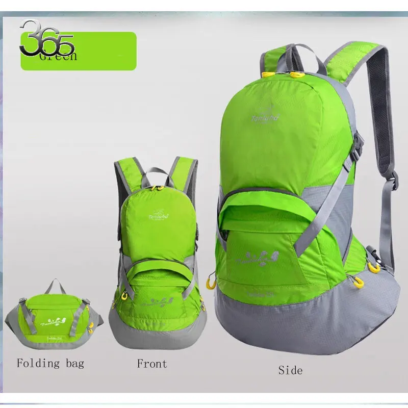 Free Ship Waterproof Nylon Folding Folded Backpack Waist Bag Ultralight Nice Travel Mountaineering | Багаж и сумки