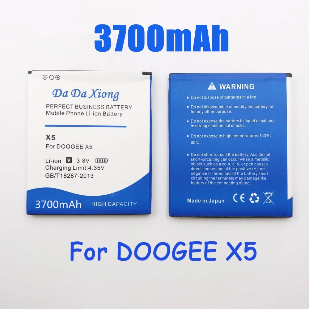 Высокое качество 3700 мАч DOOGEE X5 Батарея Для X5S Pro замена мобильный телефон