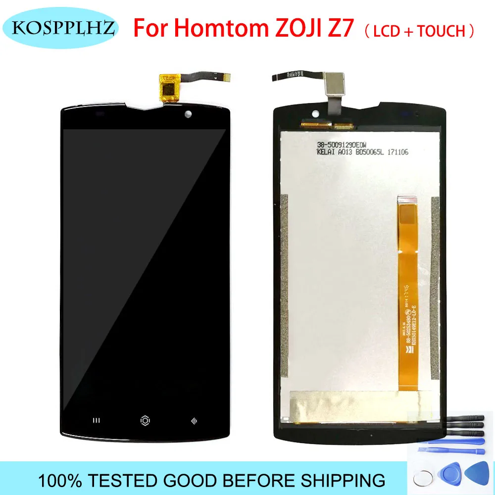 

KOSPPLHZ Original For Homtom Zoji Z7 LCD Display And Touch Screen Digitizer Assembly Glass Panel For HOMTOM ZOJI Z7 With Tools