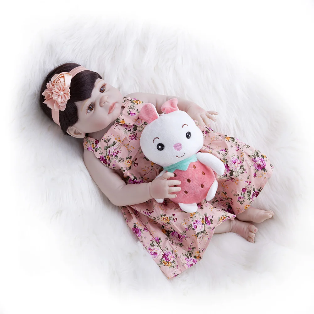 55 см новый силиконовый полностью реалистичный Boneca Reborn Baby Princess кукла реалистичные