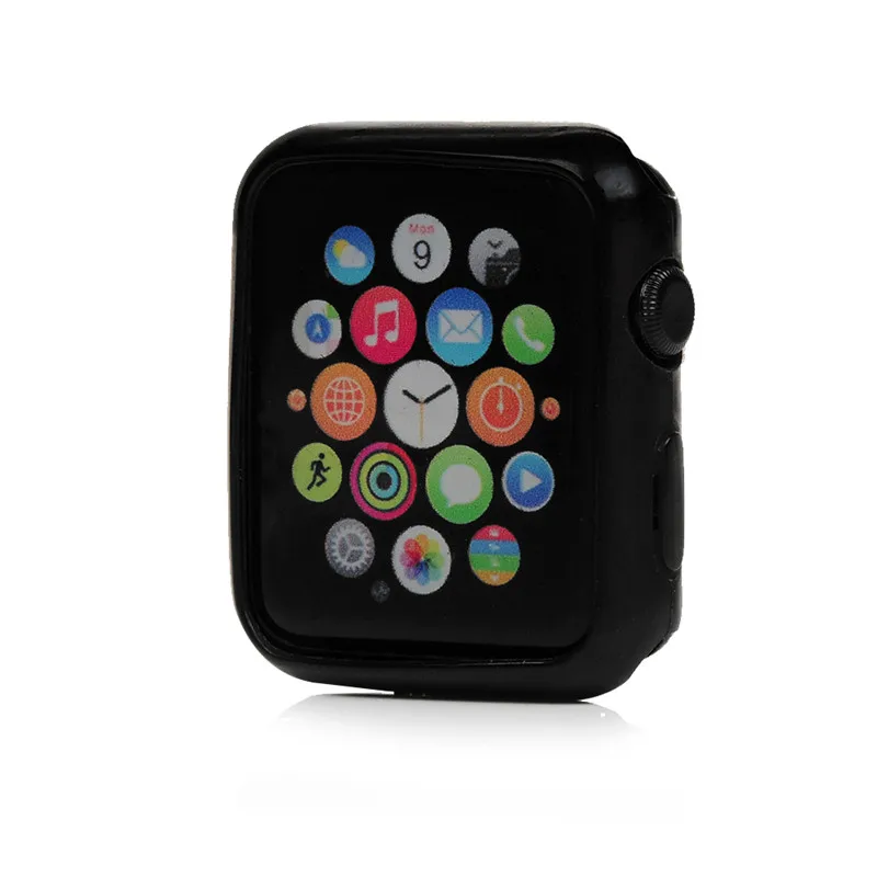 TURATA мягкий чехол для часов Apple Watch Case iWatch Series 2/3 42 мм цветная силиконовая рамка