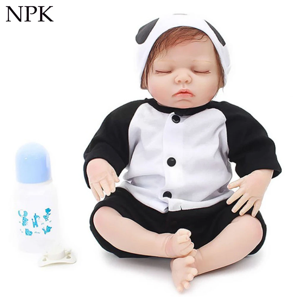 NPK Bebes Кукла реборн 47 см силиконовая кукла ткань тело мальчик Reborn игрушка