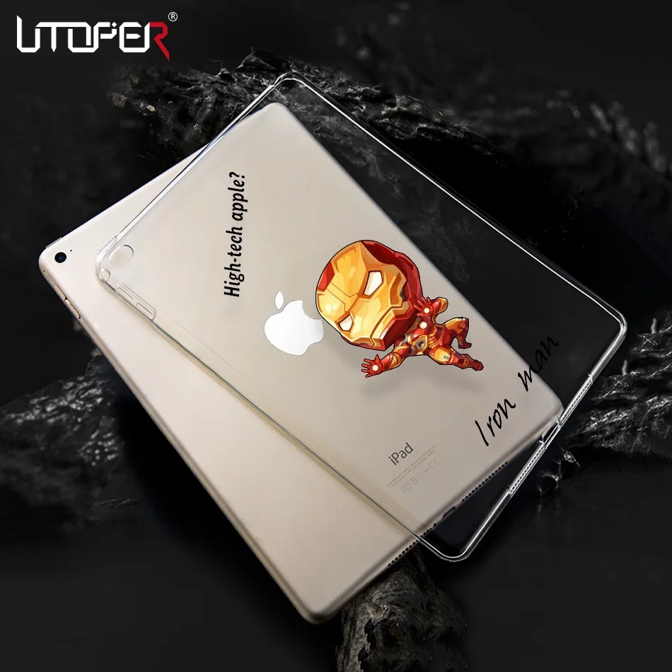 UTOPER для iPad 2 чехол 3 Чехол Коке моды Мстители Силиконовые ТПУ Fundas 2/3 /4 мультфильм