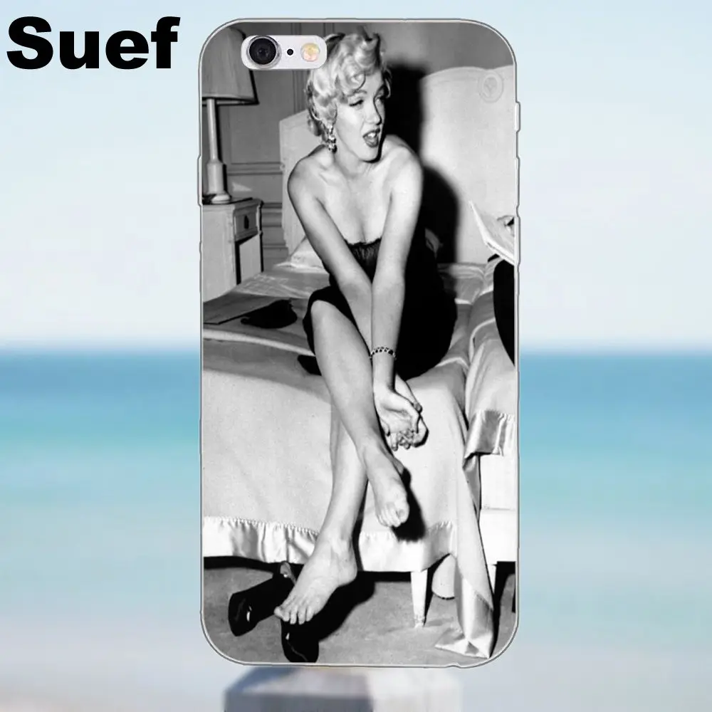 Мягкий протектор экрана Мэрилин Монро новый для iPhone 4 4S 5 5S 5C SE 6 6S 7 8 Plus X Samsung Galaxy A3 A5
