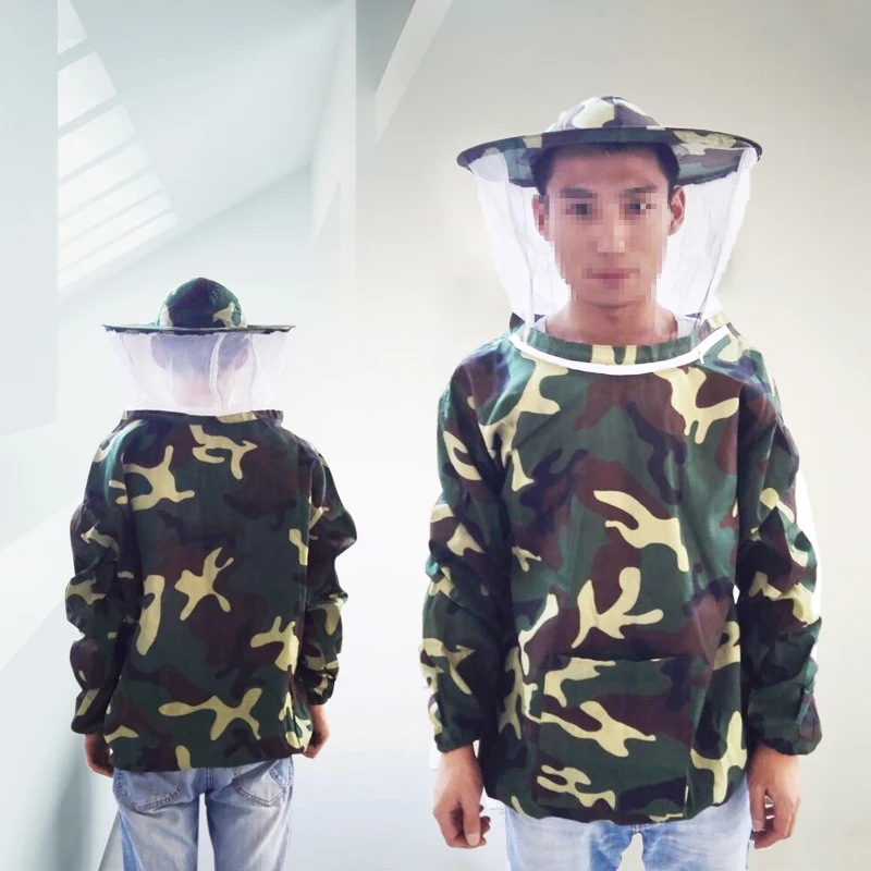 

ZST Anti bee suit sleeve head bee clothing protective clothing clothing Siamese bee preventing cap hat bees with wholesale size