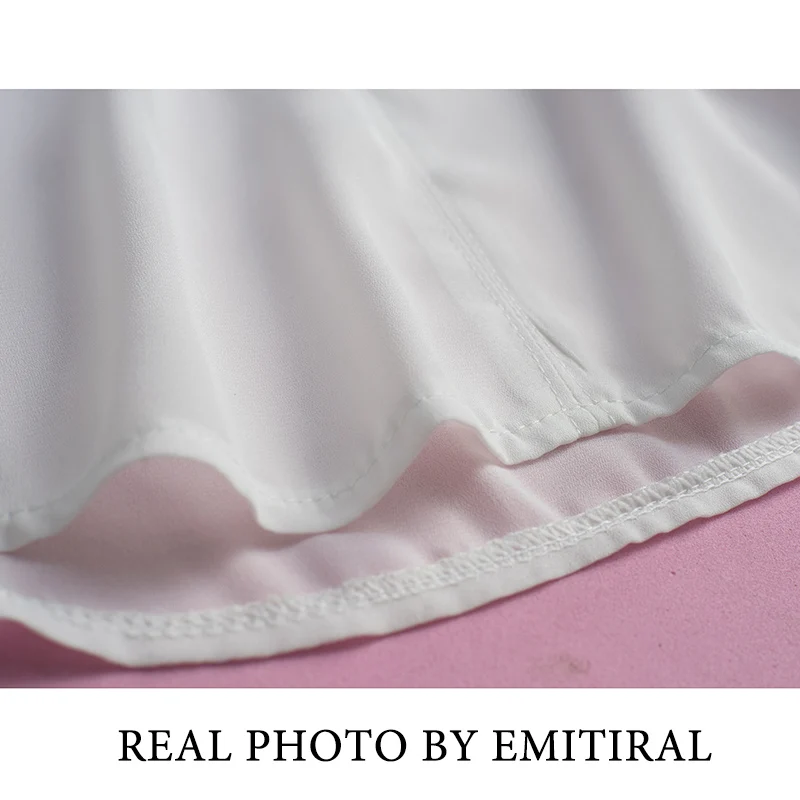 Лето 2019 г. для женщин блузки малышек рубашки мальчиков шифон основные элегантный