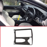 real carbon for mercedes benz c class w204 2008 2013 central console cup holder frame trim right hand drive and left hand drive