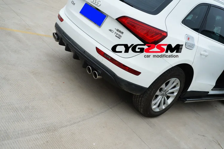 Подходит для Audi Q5 2010- задний бампер диффузор бамперы губы протектор Защита карбоновое волокно