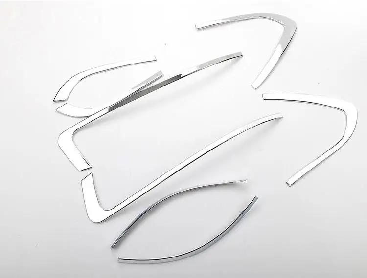 JIOYNG автомобильный ABS хромированный передний головной светильник + задний