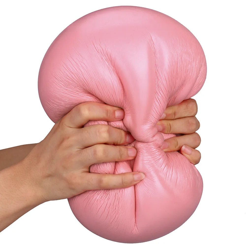 Jumbo squishy розовая Ароматизированная Подвеска для хлеба медленно поднимающаяся
