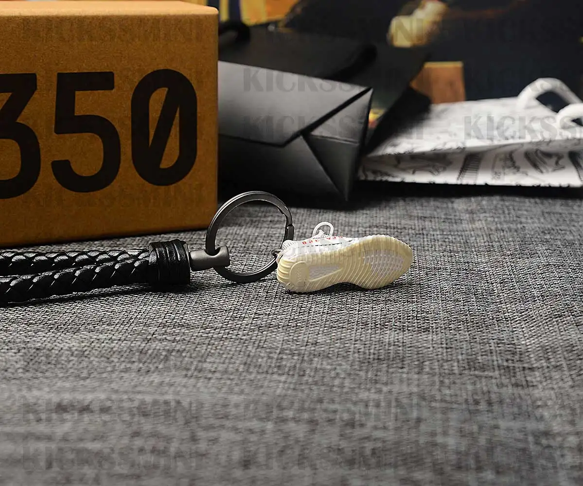 DIY ретро OG Air 350 Ретро "желтый" 3D Мини Джордан брелок в виде кроссовка сумка коробка кулон пара Кукла аксессуар