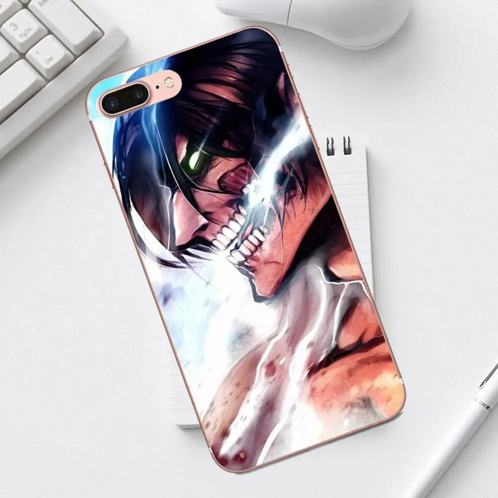 Qdowpz Атака Титанов новый сезон японское аниме для iPhone 4 4S 5 5C SE 6 6S 7 8 Plus X XS Max XR Galaxy A3 A5