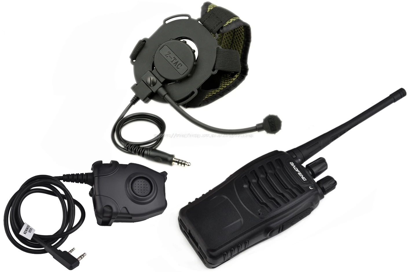 Тактическая гарнитура Bowman Evo iii радио рация телефон с военным комплектом Kenwod Peltor