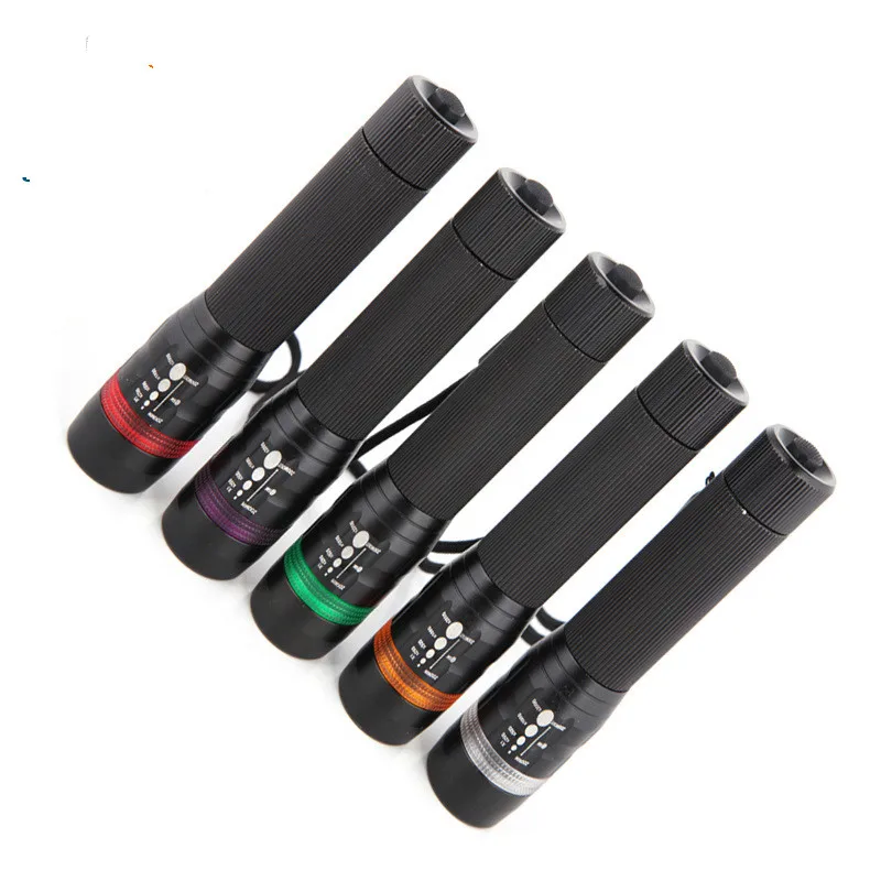 Q5 strong flashlight LED long-range focusing outdoor self-defense riding mini tactical 18650 pen light keychain | Всё для походов и
