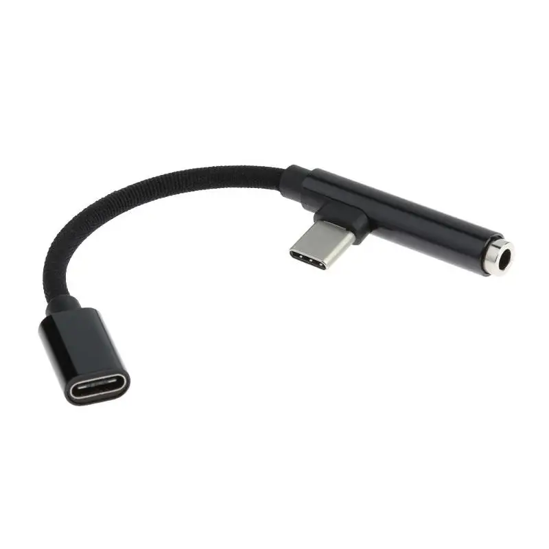 Разъем для наушников Type C 3 5 мм AUX аудио USB зарядное устройство кабель адаптер