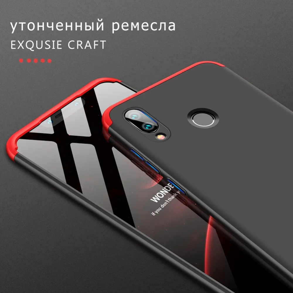 GKK Case for Huawei Honor 9 8 10 lite Case 360 Full Protection for Huawei Honor Play 7A Pro y6 Prime 2018 Phone Cover Coque