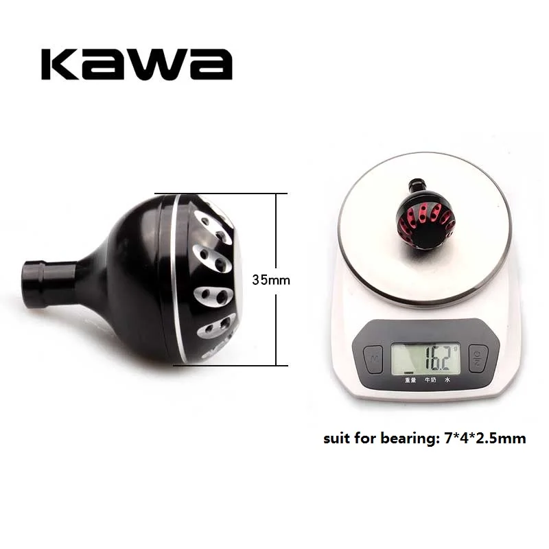 Kawa Fishing Reel Handle Knob For Daiwa and Shimano Spinning Reel Alloy Material For 1000-3500 Model 35mm Diameter High Quality