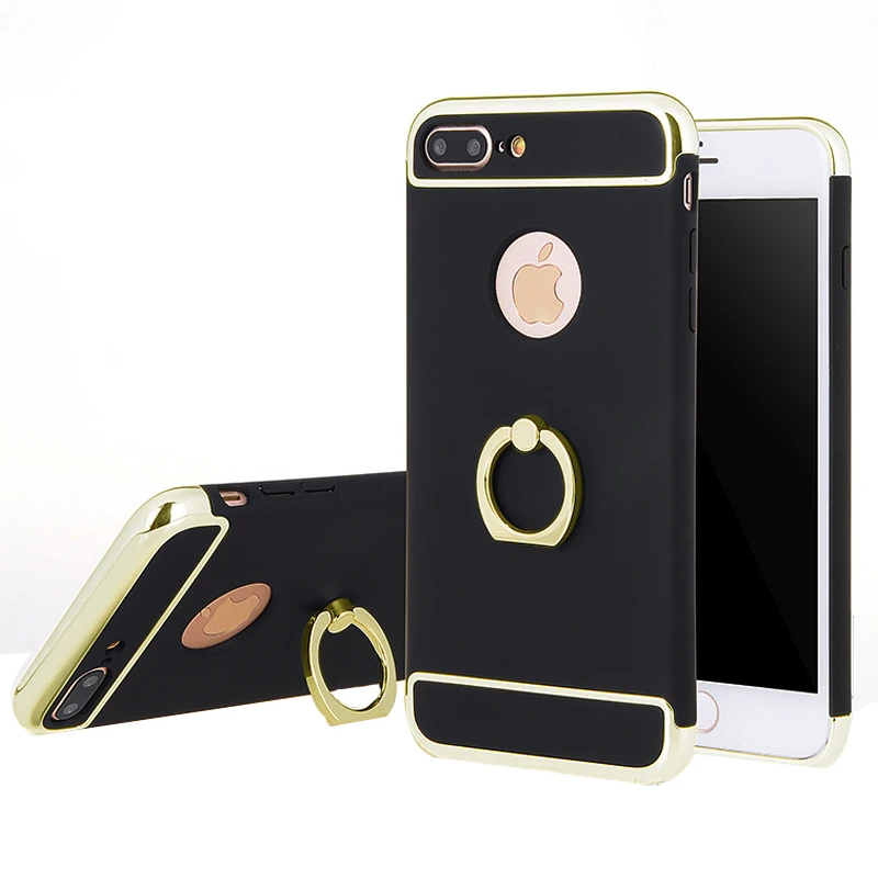 KaiNuEn роскошный чехол с кольцом из поликарбоната для apple iphone8 iphone 8 plus жесткие чехлы