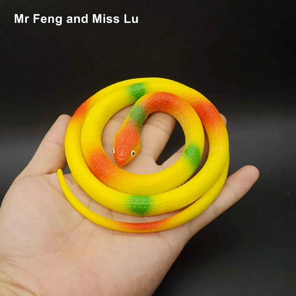Мягкая Искусственная резина искусственная змея модель игрушки поддельные