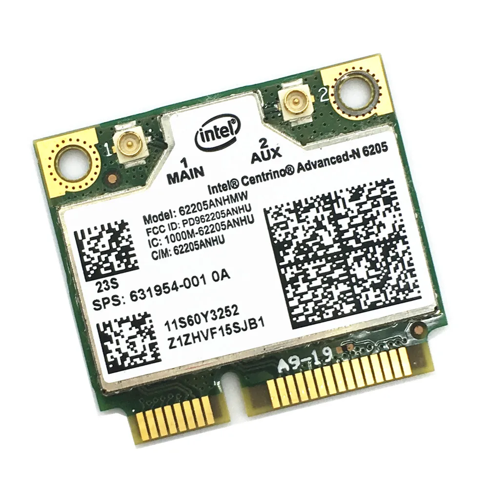 

Free shipping For Centrino Advanced-N Intel 6205 62205HMW Wireless Wifi Card for x220 x220i T420 60Y3253