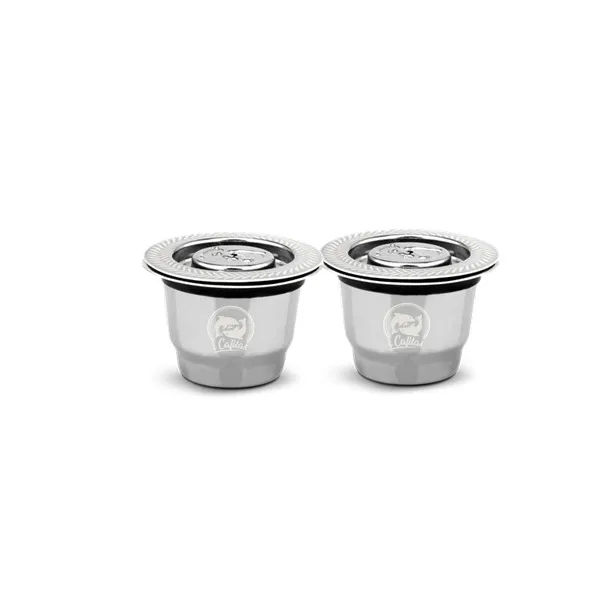 Эспрессо капсулы новая версия Recargables кофе фильтр из нержавеющей стали Nespresso многоразовые капсулы многоразовые для эссенца мини - Цвет: 2  capsule