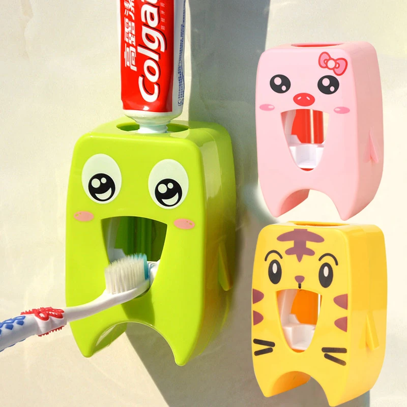 Домашний Автоматический Дозатор зубной пасты семейный держатель щетки для