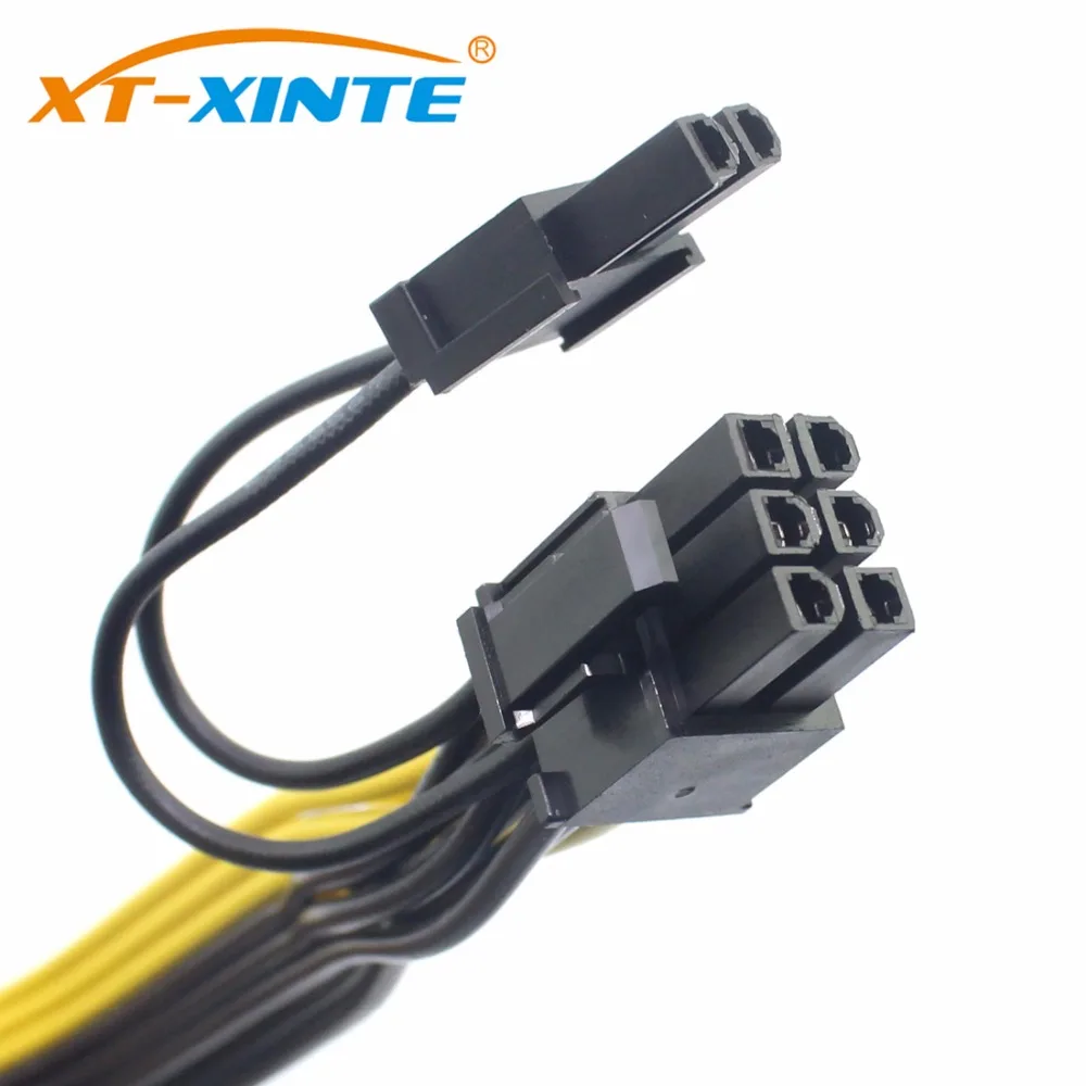 Модульный блок питания 6Pin к двойному 6 + 2Pin кабелю модуль видеокарты линия 6P 8p