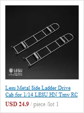 LESU металлический передний бампер для Tmy King GL RC 1/14 тягач Автомобиль DIY TH02304