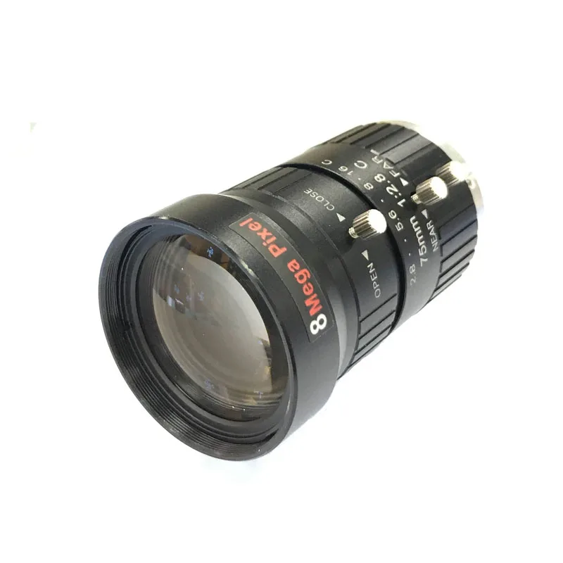 HD 8MP CCTV Camera Lens 75mm C CS Mount ручной Iris фокус F1.8 Aperture 1 &quotформат изображения камеры
