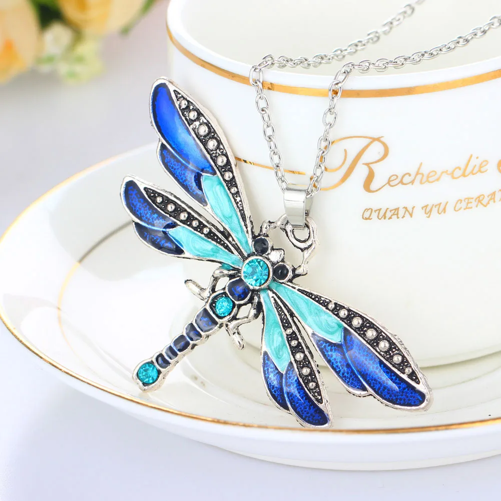 Великолепная Мода новинка 2016 подвески в виде стрекозы шикарное ожерелье с