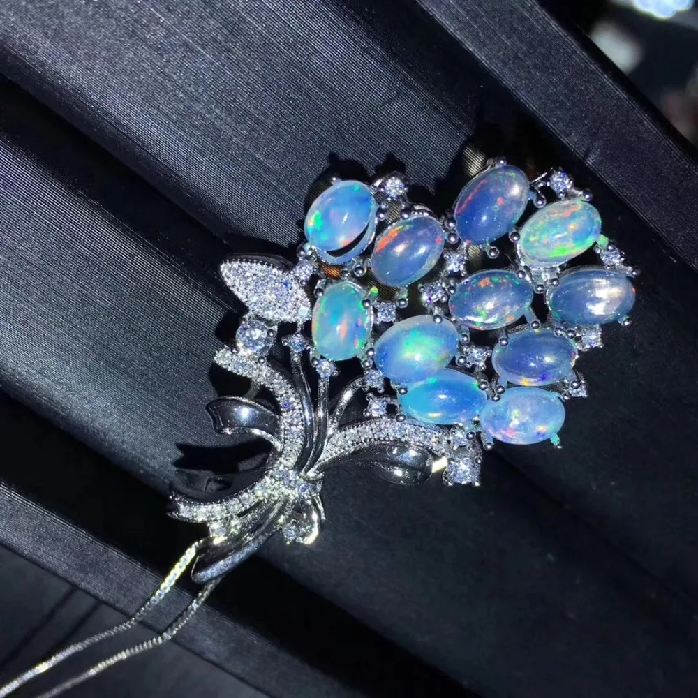 Женская Брошь в виде винограда с разноцветным опалом|jewelry brooch|jewelry jewelryjewelry women |