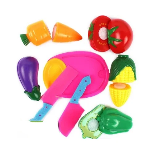 8pcs vegetable set Mylitdear 8-22 шт./компл. пластиковые фрукты овощи режущие игрушки раннего развития и образования игрушка для ребенка-цвет случайный - Цвет: 8pcs vegetable set