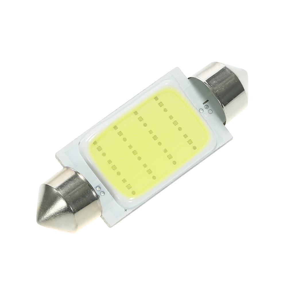 10 шт. гирлянда 41 мм C5W COB светодиодсветодиодный белая внутренняя SMD лампа
