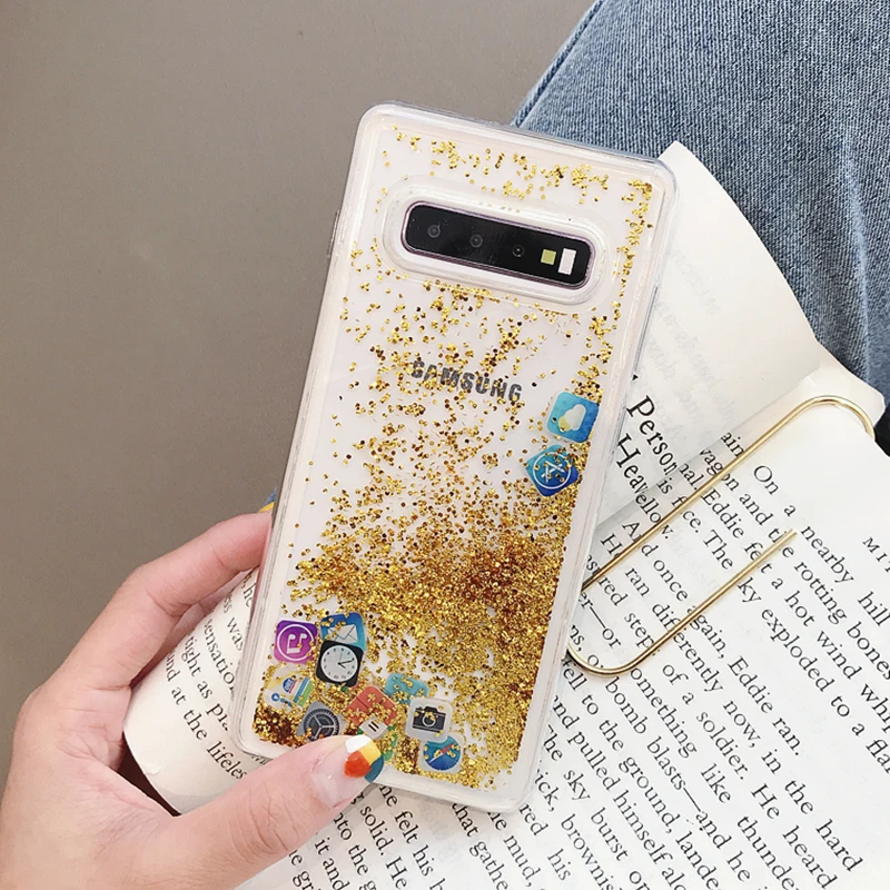 YHBBCASES Модный кристально чистый чехол для телефона Samsung Galaxy S10 Plus динамический