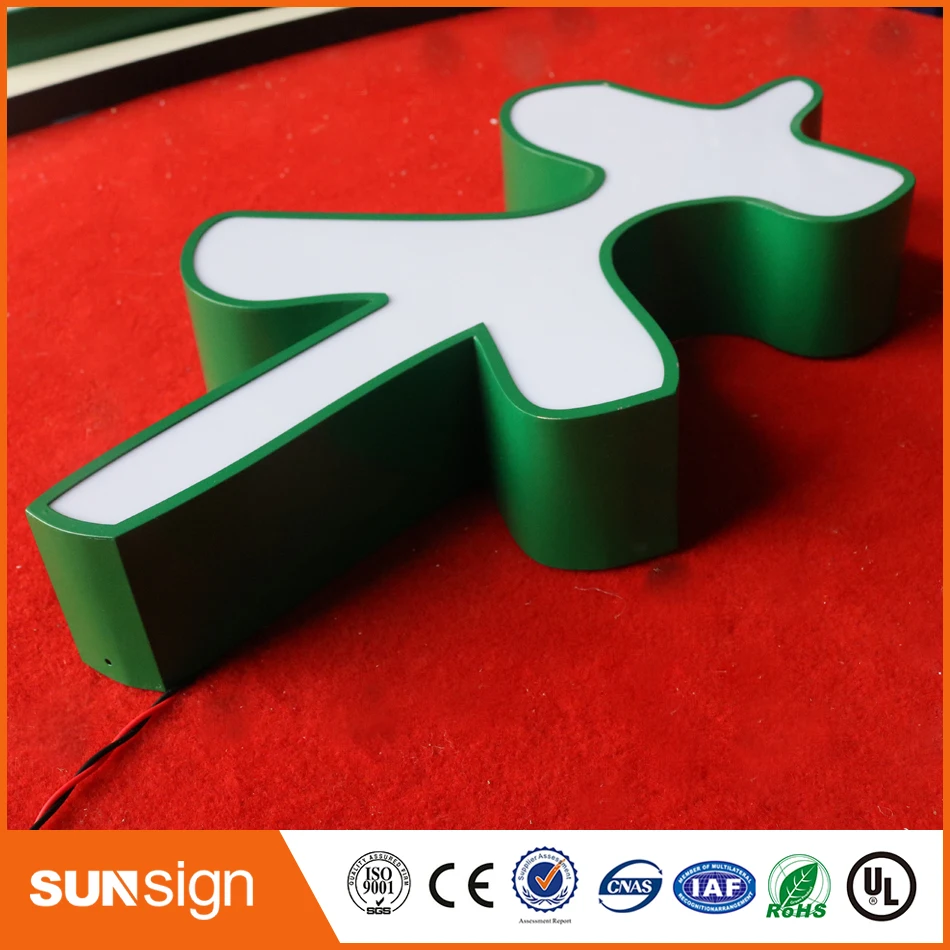 Индивидуальные 3D рекламные акриловые буквы знак лампочка светодиодный