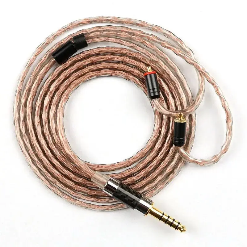 TONEKING 7N кабель 2,5/3,5/4,4 мм балансный кабель с MMCX/2pin разъем для LZ A4 A5 sony плотным верхним ворсом KZ ZS10 AS10 BA10 ZST ED16