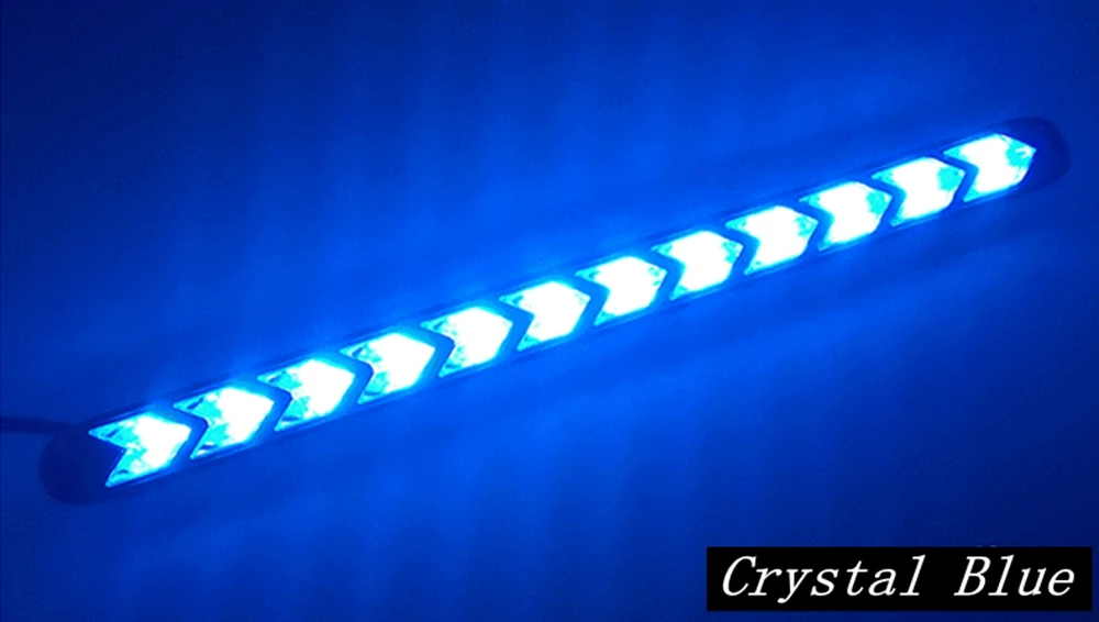 Yituancar 2X12 Светодиодный s дневные ходовые огни вспышка Янтарный сигнал поворота Предупреждение противотуманная дневная лампа светодиодный DRL декоративные огни