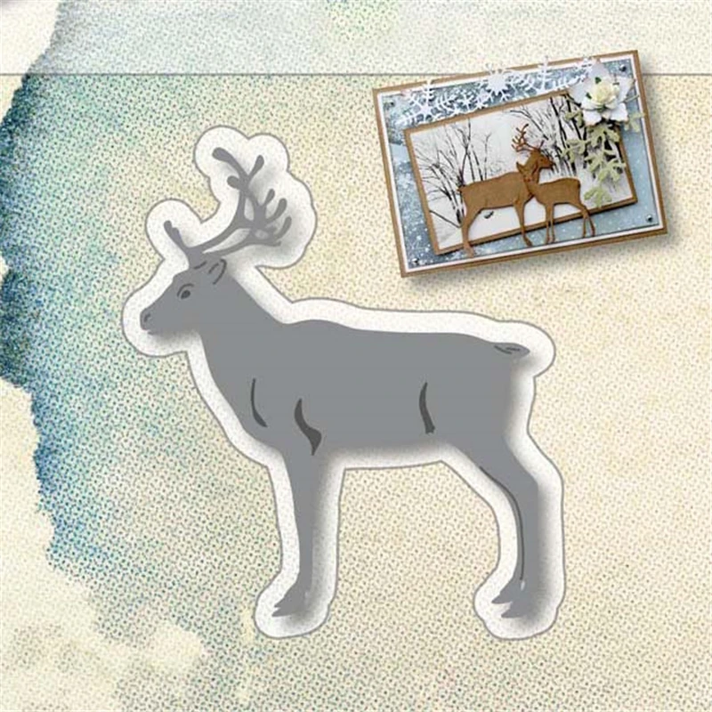 YaMinSanNiO Deer Dies Metal Cutting New 2019 for Card Making Scrapbooking DIY Album Decor Paper Craft Stencil Die Cut | Дом и сад